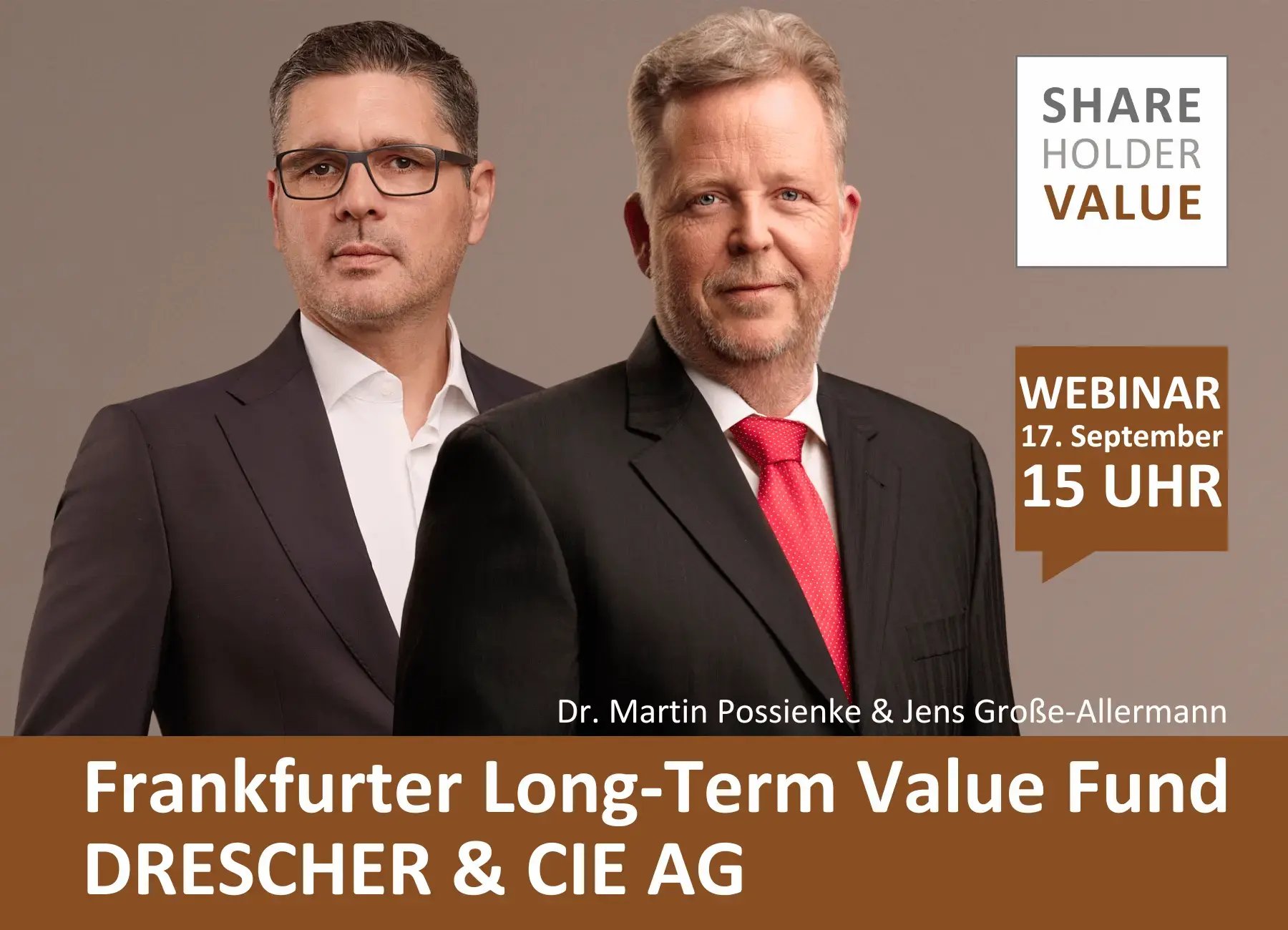 DRESCHER & CIE Webinar - Frankfurter Long-Term Value Fund - 17.09.2025