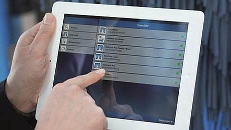 WashTecs App für die Anlagensteuerung auf dem iPad