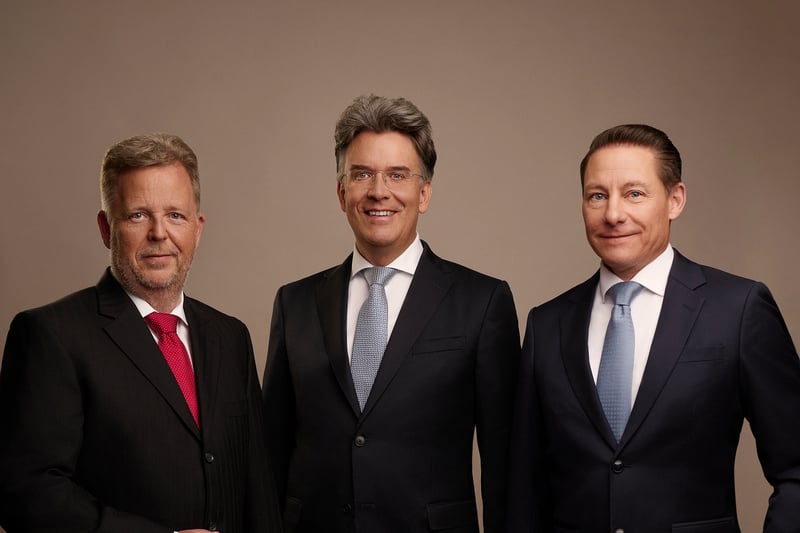 Jens Große-Allermann, Frank Fischer und Philipp Prömm Shareholder Value Management AG Vorstand