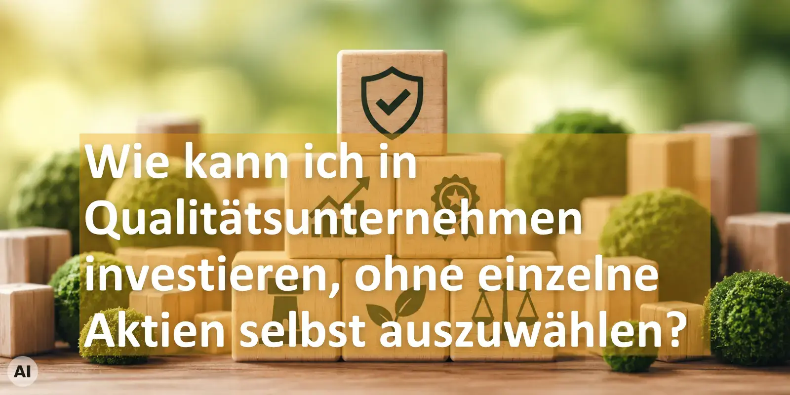Wie kann ich in Qualitätsunternehmen investieren, ohne einzelne Aktien selbst auszuwählen?