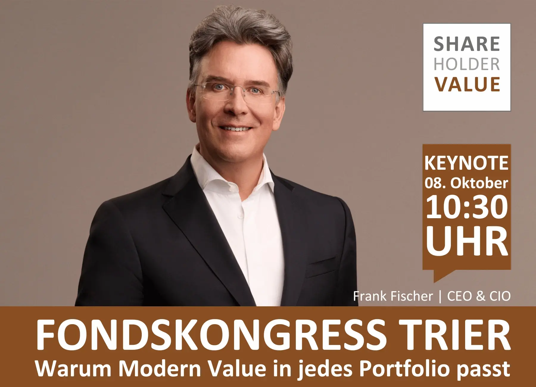 Fondskongress Trier - Frank Fischer Keynote am 08.10.2025