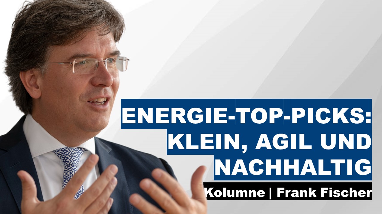 Energie-Top-Picks: Klein, agil und nachhaltig - Frank Fischer Kolumne