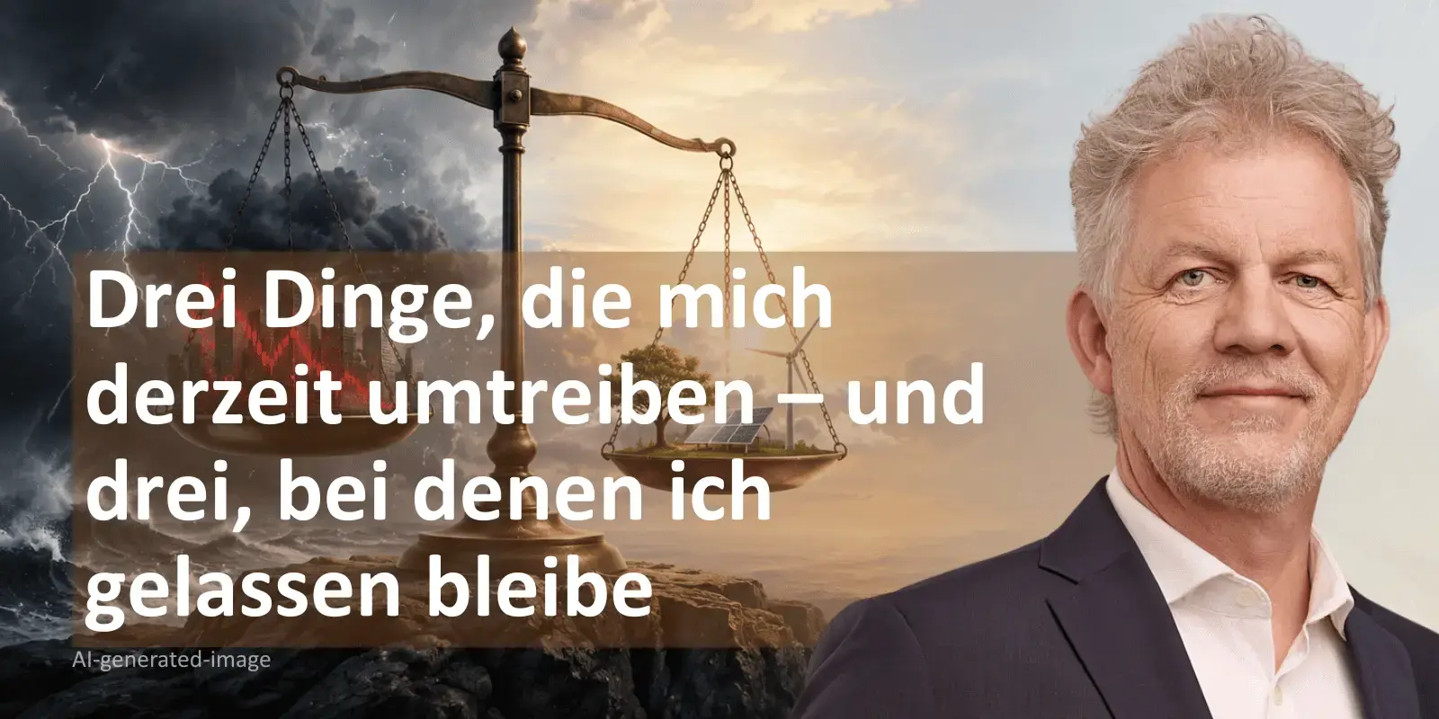 Drei Dinge, die mich derzeit umtreiben – und drei, bei denen ich gelassen bleibe