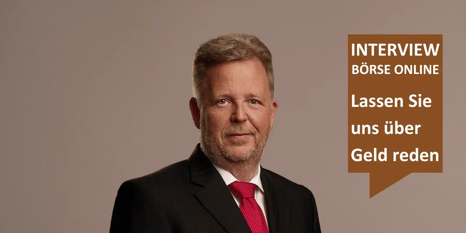 Interview BÖRSE ONLINE: Lassen Sie uns über Geld reden