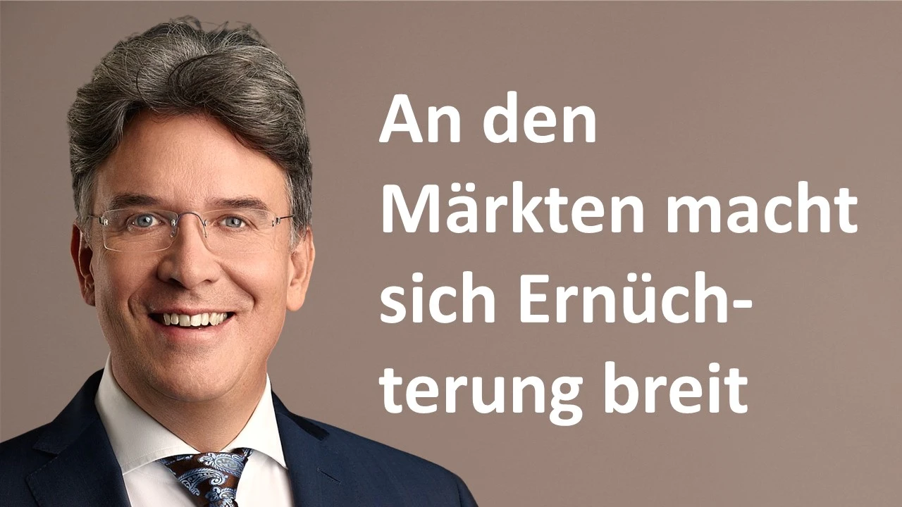 Frank Fischer mit Krawatte zum Thema Ernüchterung an den Märkten