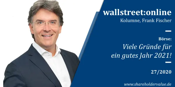 Viele Gründe für ein gutes Jahr Frank Fischer Kolumne